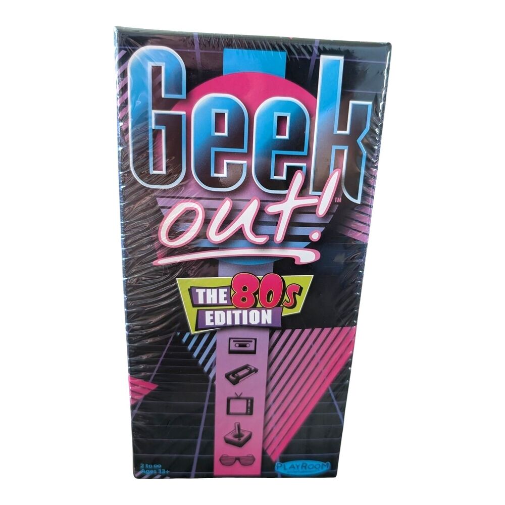 Geek Out! 80s Edition Party Game Trivia Board Game for Pop Culture Fans New
